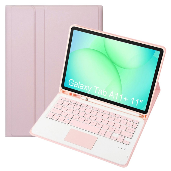 Bluetooth billentyűzettel és érintőpaddal ellátott tok Samsung Galaxy Tab A11+ készülékhez