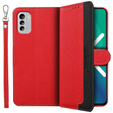 Pattintható tok a Nokia G60 5G, KHAZNEH RFID Case, Dual Color, piros