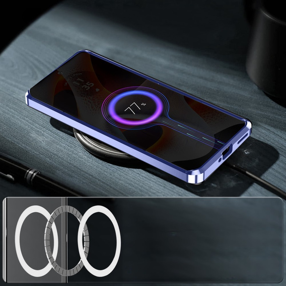 Kameravédő tok Motorola Edge 50 Pro 5G, CamShield MagSafe, lila