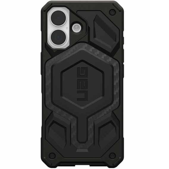 Urban Armor Gear Telefontok a iPhone 15 Plus, Monarch Pro Kevlar MagSafe, fekete