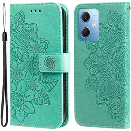 Pattintható tok a Xiaomi Redmi Note 12 5G / POCO X5 5G, Mandala Flower, zöld