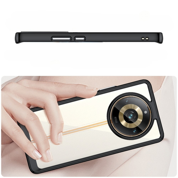 Telefontok a Realme 11 Pro 5G / 11 Pro+ 5G, Fusion Hybrid, átlátszó / fekete
