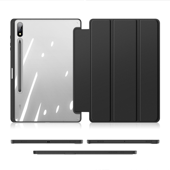 Tok Samsung Galaxy Tab S9+, Dux Ducis TOBY, fekete