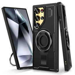 Telefontok a Samsung Galaxy S25 Ultra, Kickstand Ring, fekete