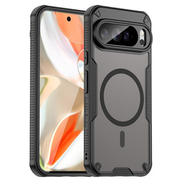 Páncélozott tok Google Pixel 10 Pro XL-hez, MagSafe, matt, fekete