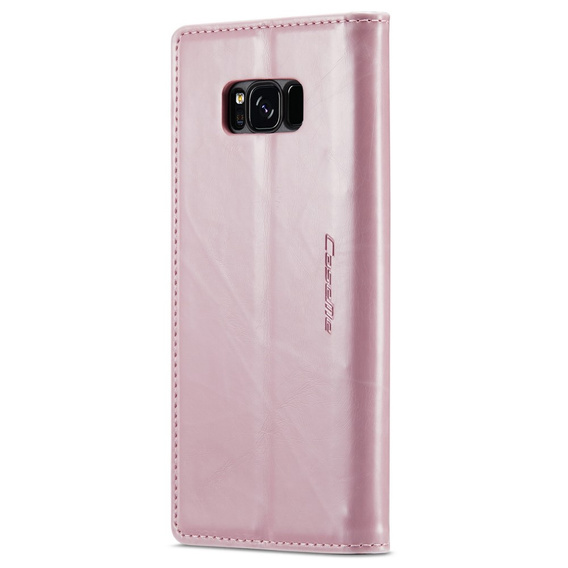 CASEME flip tok Samsung Galaxy S8, Waxy Textured, rózsaszín
