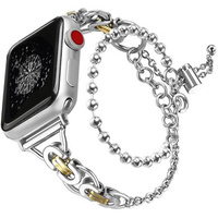 Női karkötő Apple Watch 1/2/3/4/5/6/7/8/9/SE 38/40/41mm, ezüst / arany