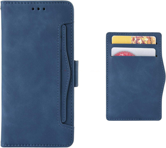 Pattintható tok a Xiaomi Poco F6, Card Slot, sötétkék