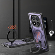 tok Xiaomi Redmi Note 14 Pro 5G /  Poco X7 5G, katonai MagSafe, lila + 9H Glass