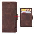 Pattintható tok a Xiaomi Redmi Note 13 5G, Card Slot, barna