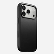 Nomad tok iPhone 17 Pro-hoz, Modern bőr tok, fekete
