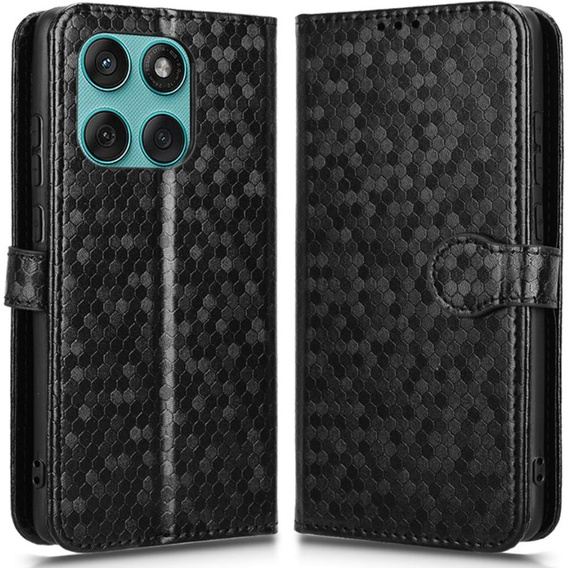 Flap tok Motorola Edge 60 / 60 Fusion, Wallet Rhombus, fekete