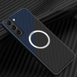 Telefontok a Samsung Galaxy S23 Plus, Magsafe Slim Carbon, fekete / kék