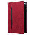 Tok Samsung Galaxy Tab S6 Lite, Classic, tolltartóval, piros