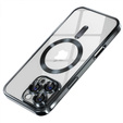 Tok iPhone 15 Pro Max-hoz, Electro MagSafe, fekete + üveg a képernyőhöz