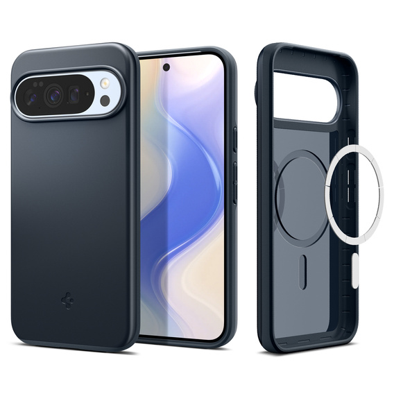 Spigen Thin Fit MagSafe tok Google Pixel 10 Pro XL, Metal Slate, fém pala