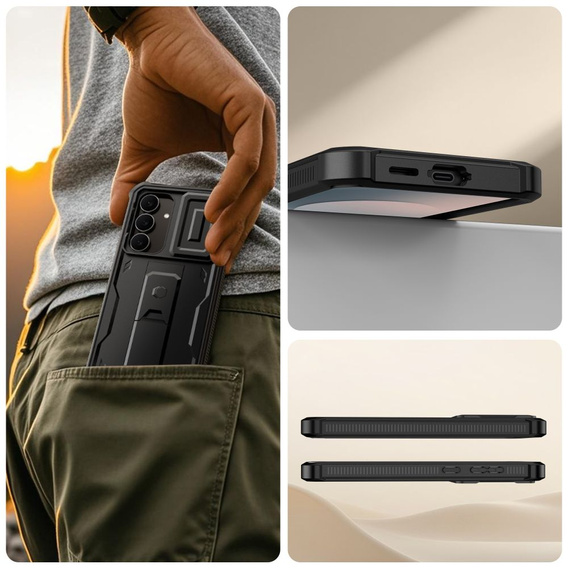 Tech-Protect Kevlar Cam+ páncélozott tok Samsung Galaxy S25 FE készülékhez