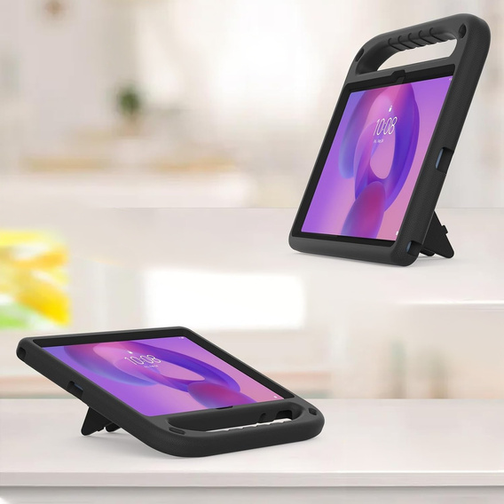 Gyermek tok Lenovo Tab M11, gyermek tok fogantyúval, fekete
