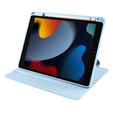 Tok iPad 10.2" 2021/2020/2019 (9/8/7 gen.), tolltartóval, 360°-os forgatható, kék