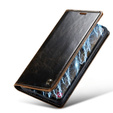 CASEME flip tok Samsung Galaxy A53 5G, Waxy Textured, fekete / barna