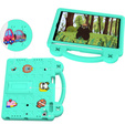 Gyermek tok iPad 9.7" 2018/2017 (6/5 gen.) / Pro 9.7" 2016, Cute Patterns, állvánnyal, zöld