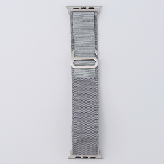 Nylon szíj Apple Watch 1/2/3/4/4/5/6/7/8/SE/ULTRA 42/44/45/45/49mm, szürke