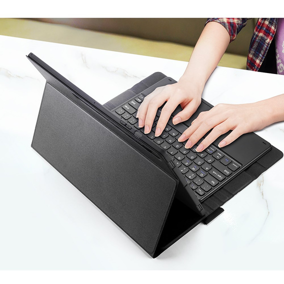 Tok + billentyűzet Samsung Galaxy Tab S8 Ultra, Dux Ducis Magnetic, fekete