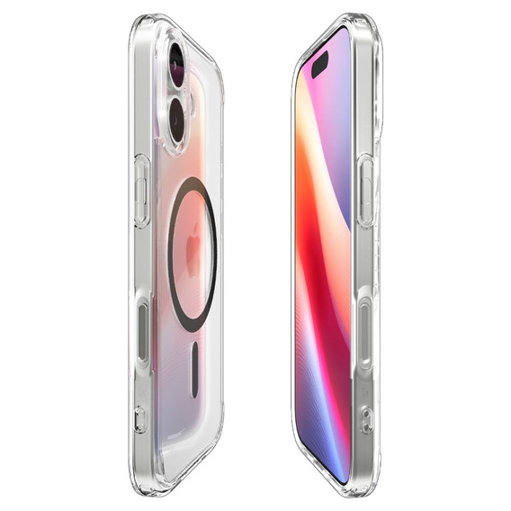 Spigen Ultra Hybrid MagSafe tok iPhone 17 készülékhez, átlátszó/grafit