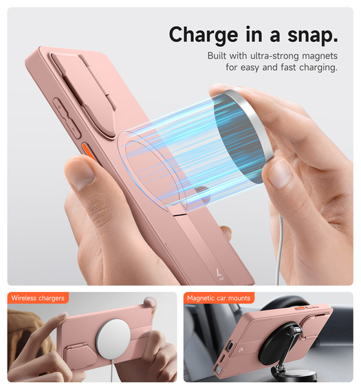 Tok Samsung Galaxy S25 Ultra készülékhez, Suritch Shockproof, MagSafe, kék