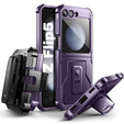 Páncélozott tok Samsung Galaxy Z Flip 5 5G készülékhez, Dexnor Clip Holder, lila