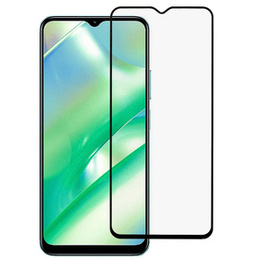 3D edzett üveg Realme C33 készülékhez, fekete