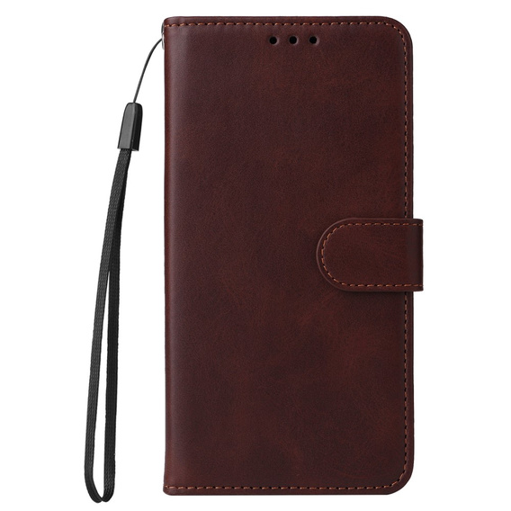 Pattintható tok a Samsung Galaxy A34 5G, Leather Wallet, barna