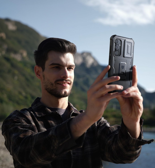 Páncélozott tok a Samsung Galaxy A35 5G, Dexnor Full Body (Two Frames), fekete