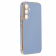 Tojás Samsung Galaxy A25 5G, Glamour CamShield, kék + 9H üveg