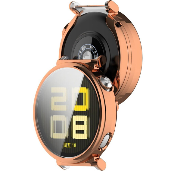 2in1 tok képernyővédővel Huawei Watch GT 5 41mm, rózsaszín rose gold