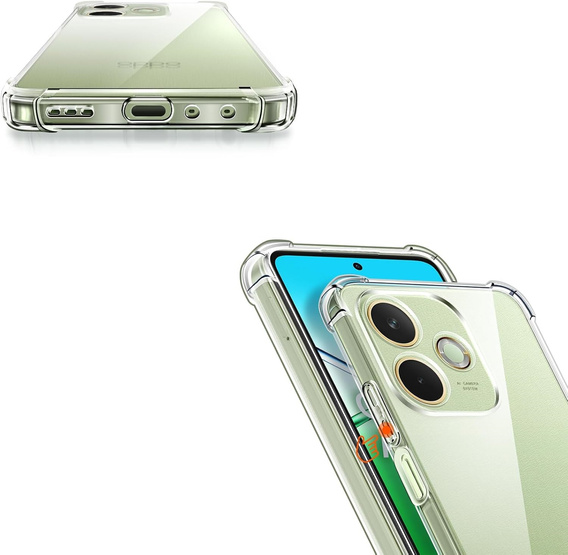 Telefontok a Oppo A5 Pro 5G, Dropproof, átlátszó