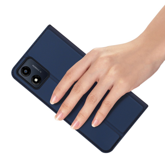 Dux Ducis Telefontok a Motorola Moto E13, Skinpro, sötétkék