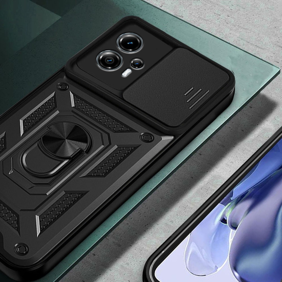 Telefontok a Motorola Moto G13 / G23, CamShield Slide, fekete