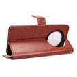 Pattintható tok a Oppo Reno 12FS / 12F, Crazy Horse Wallet, barna