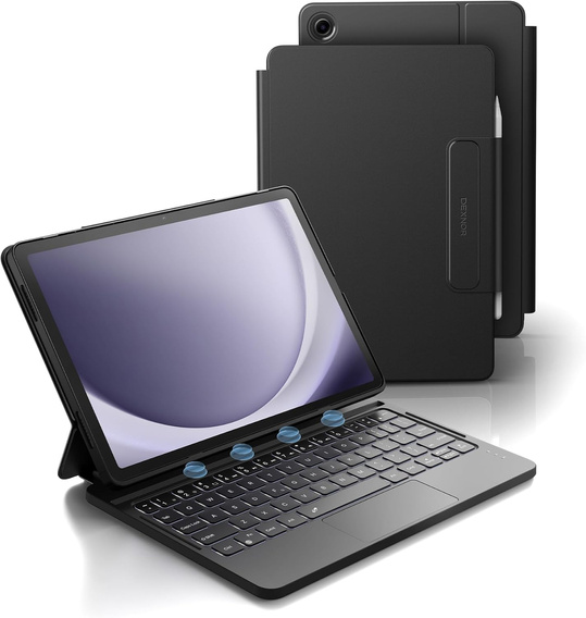 Dexnor mágneses tok billentyűzettel és érintőpaddal Samsung Galaxy Tab A9+ készülékhez