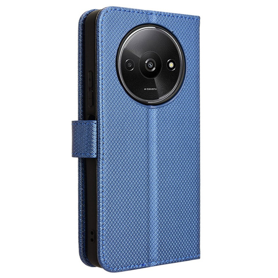 Pattintható tok a Xiaomi Redmi A3, Wallet Smart Magnet, kék