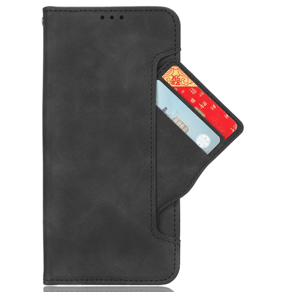 Pattintható tok a Motorola Moto G85, Card Slot, fekete