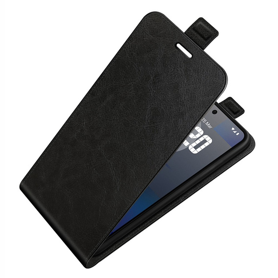 Pattintható tok a Nothing Phone 3a Pro, Flip, fekete