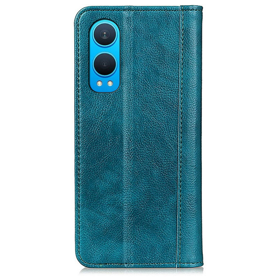 Pattintható tok OnePlus Nord CE4 Lite, Split Leather, zöld