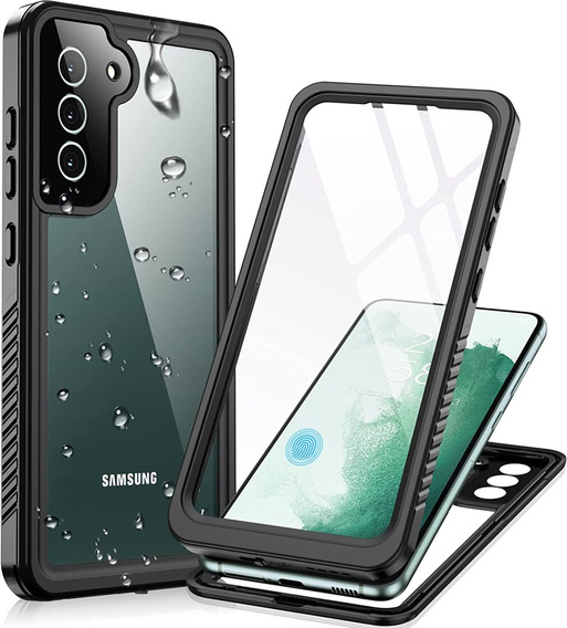 IP68 vízálló tok a Samsung Galaxy S22+ Plus, Redpepper Dot+, fekete