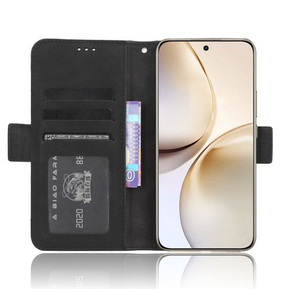 Pattintható tok a Realme 14 Pro+ 5G, Card Slot, fekete