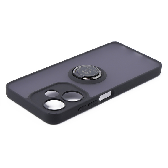 Tok Infinix Hot 30i, Frosted Ring, fekete