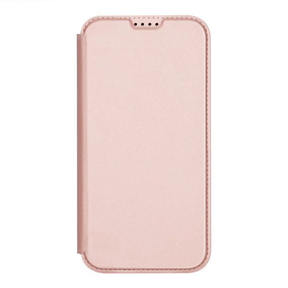 Dux Ducis tok iPhone 17 készülékhez, Skin Pro, patenttal, kártyafoglalattal, rózsaszínű