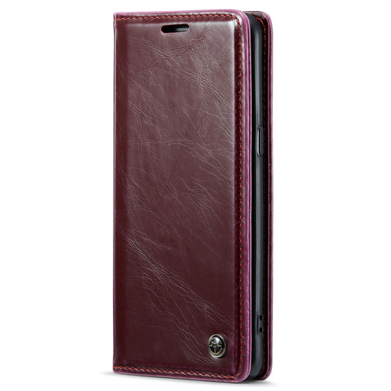 CASEME flip tok Samsung Galaxy S8, Waxy Textured, piros