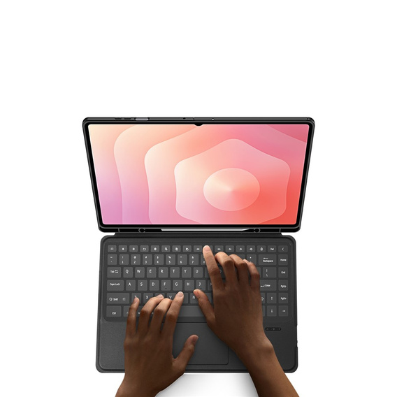 Dux Ducis DK sorozatú billentyűzet tok Samsung Galaxy Tab S11 Ultra készülékhez, fekete